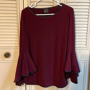 Burgundy shirt